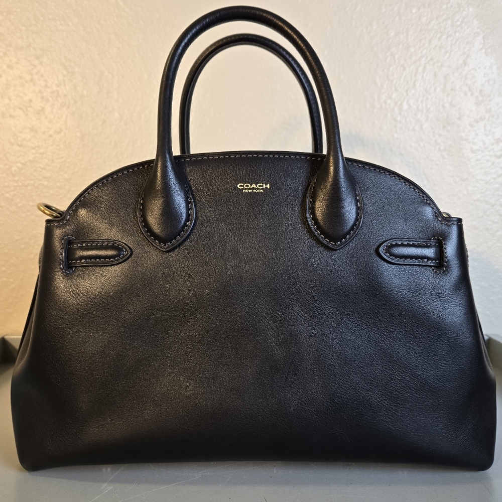 Coach Empire 28 Black Leather - Picture 2 of 13
